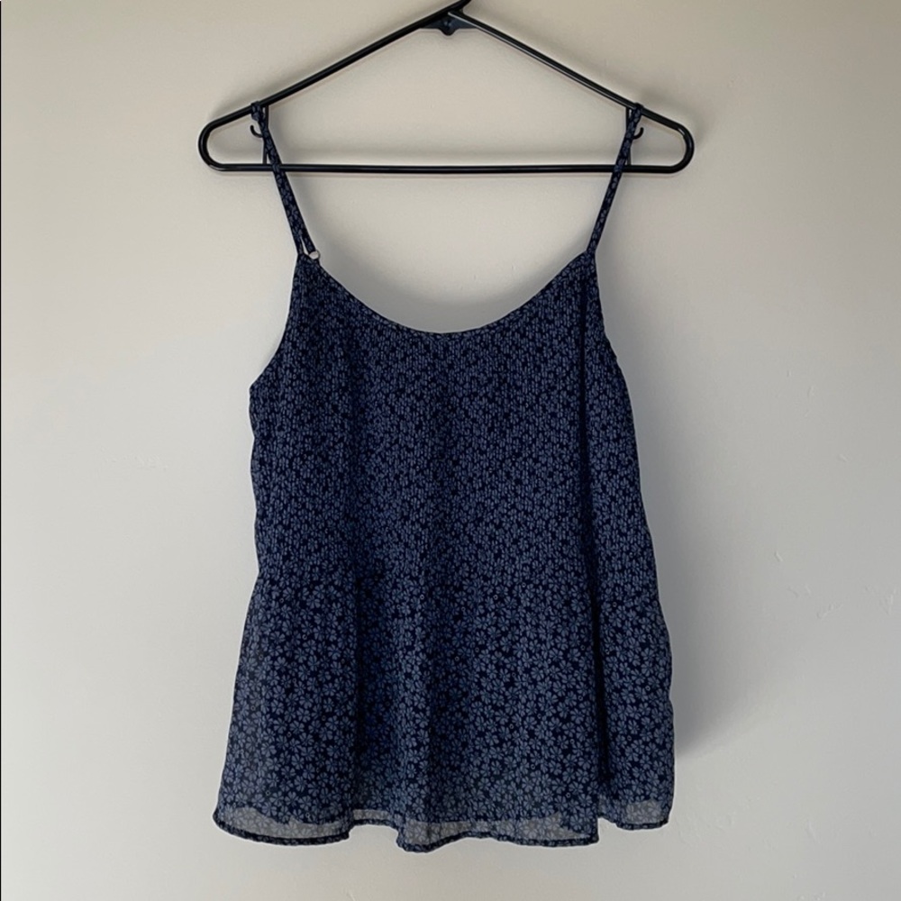 Abercrombie & Fitch Navy Floral Tank